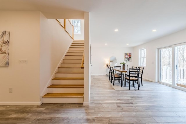 LOT4 Granite St, Worcester, MA 01604 - stairs with wood finished floors and recessed lighting