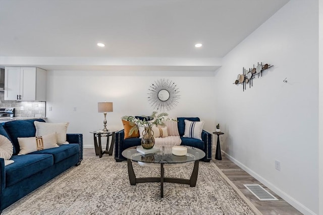 LOT4 Granite St, Worcester, MA 01604 - living area featuring light wood-style flooring and recessed lighting