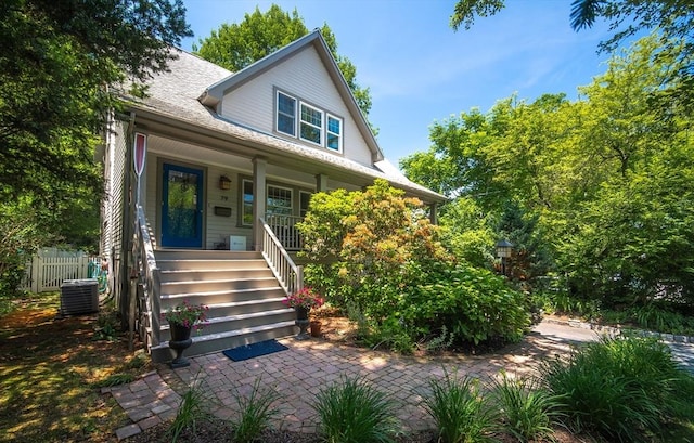 79 Henderson St, Needham, MA 02492 - bungalow-style house featuring covered porch and stairway