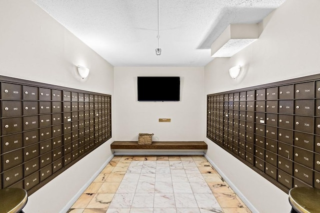 250 Hammond Pond Pkwy Unit 409S, Newton, MA 02467 - view of property's community featuring mail area and a textured ceiling