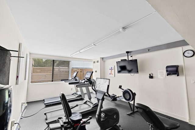 250 Hammond Pond Pkwy Unit 409S, Newton, MA 02467 - workout area with baseboards