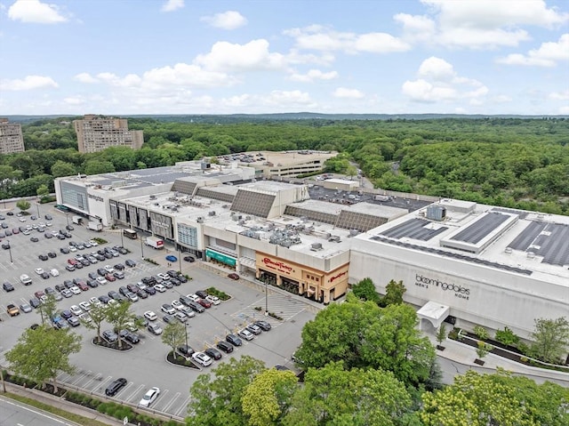 250 Hammond Pond Pkwy Unit 409S, Newton, MA 02467 - aerial view of a commercial area and a heavily wooded area