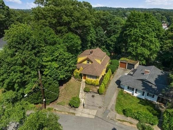 50 Grove Hill Park, Newton, MA 02460 - aerial view featuring a wooded view