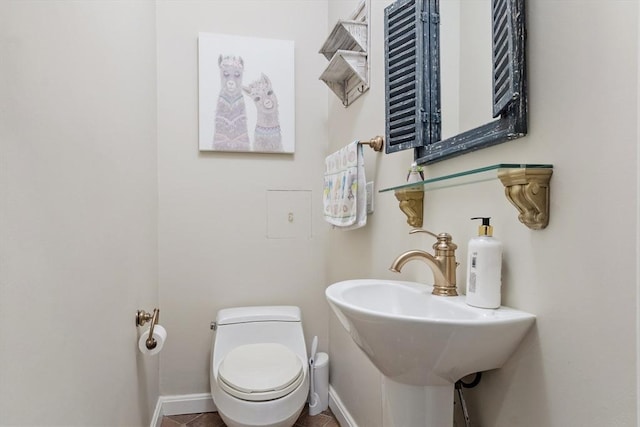 38 Concord Sq Unit 2, Boston, MA 02118 - bathroom with toilet and tile patterned flooring