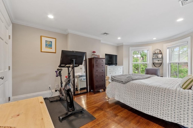 38 Concord Sq Unit 2, Boston, MA 02118 - bedroom with wood finished floors, recessed lighting, and crown molding