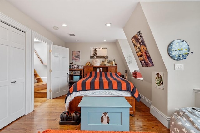 38 Concord Sq Unit 2, Boston, MA 02118 - bedroom with light wood-style floors and recessed lighting
