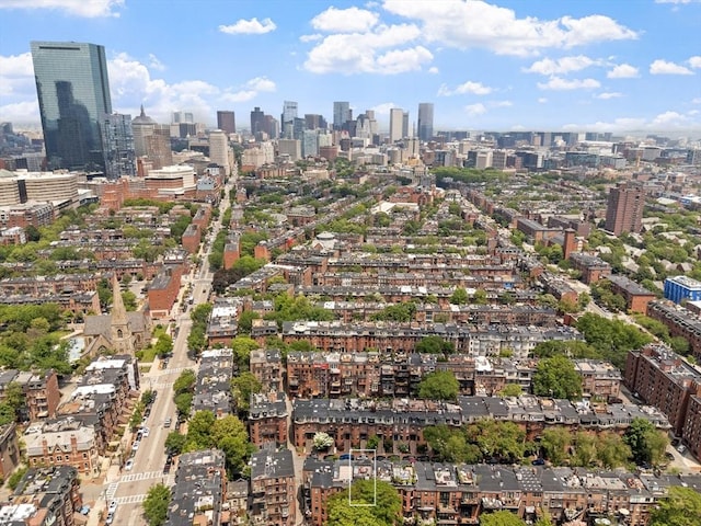 38 Concord Sq Unit 2, Boston, MA 02118 - aerial view of property's location with city skyline