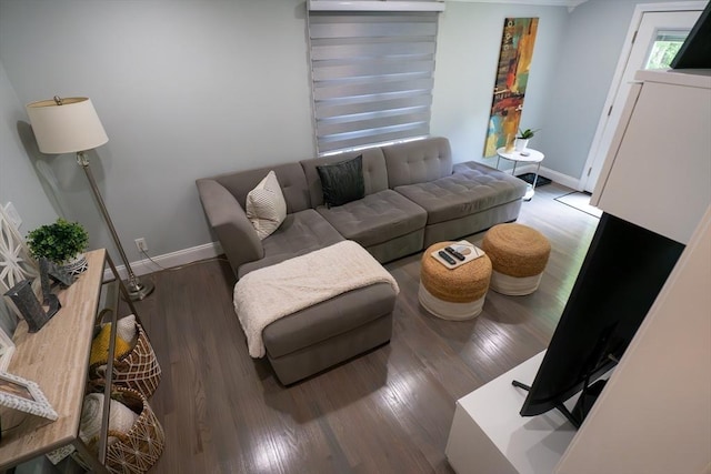 796 Foundry St, Easton, MA 02375 - living area featuring baseboards and wood finished floors