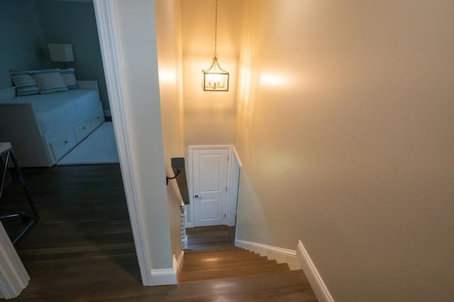 796 Foundry St, Easton, MA 02375 - stairway with wood finished floors and baseboards