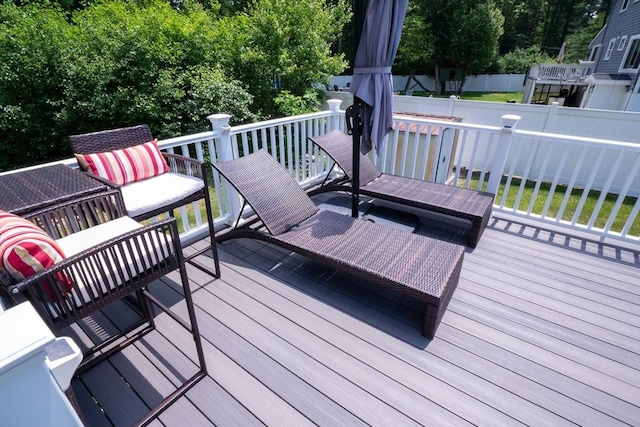 796 Foundry St, Easton, MA 02375 - view of wooden terrace