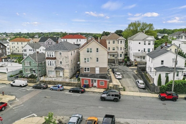422 County St, Fall River, MA 02723 - aerial perspective of suburban area