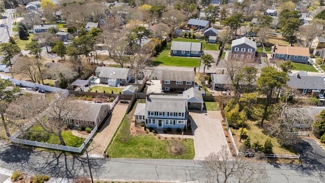 aerial view of residential area