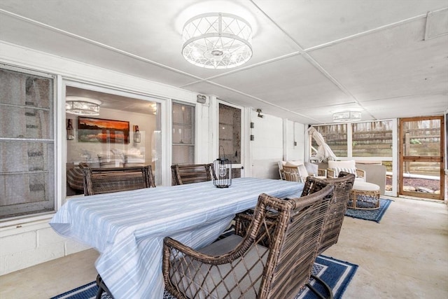 11 Hamilton Dr, Holland, MA 01521 - dining space featuring concrete flooring