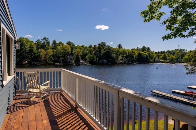 11 Hamilton Dr, Holland, MA 01521 - deck with a water view and a dock