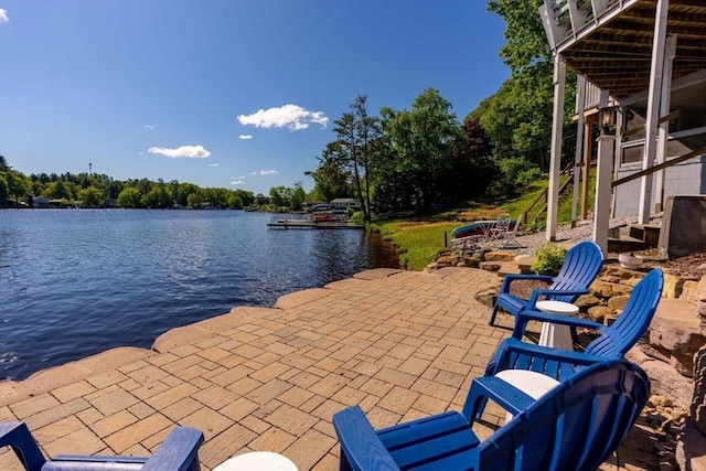 11 Hamilton Dr, Holland, MA 01521 - view of patio / terrace with a water view