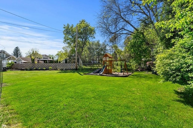10 Brickett Ave, Haverhill, MA 01830 - view of yard featuring a playground