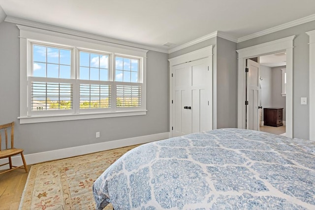 27 Gully Ln, Sandwich, MA 02537 - bedroom with wood finished floors and crown molding