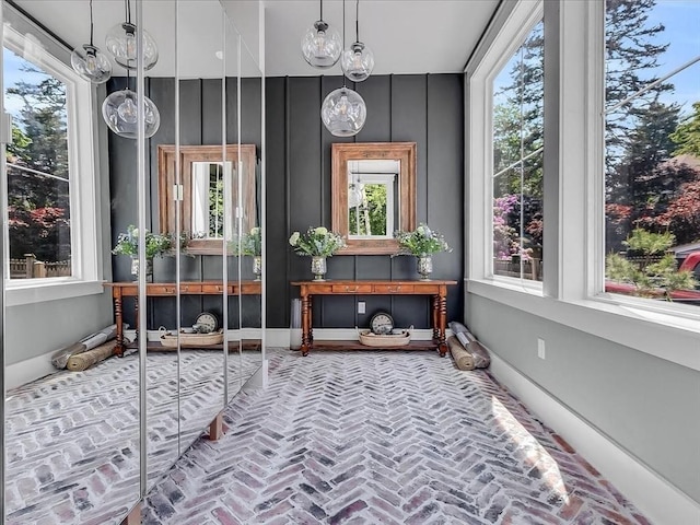 view of sunroom / solarium