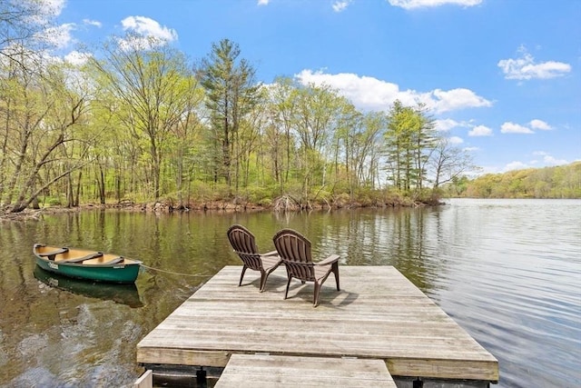894 Great Pond Rd, North Andover, MA 01845 - dock featuring a water view and a view of trees