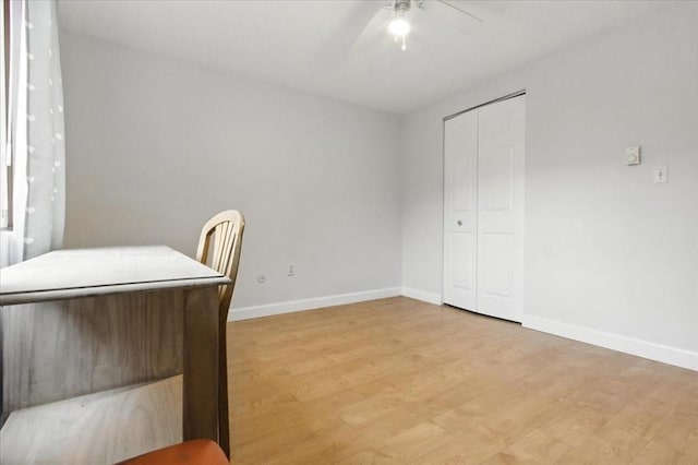 386 Great Rd Unit A3, Acton, MA 01720 - unfurnished office with light wood-style flooring and a ceiling fan