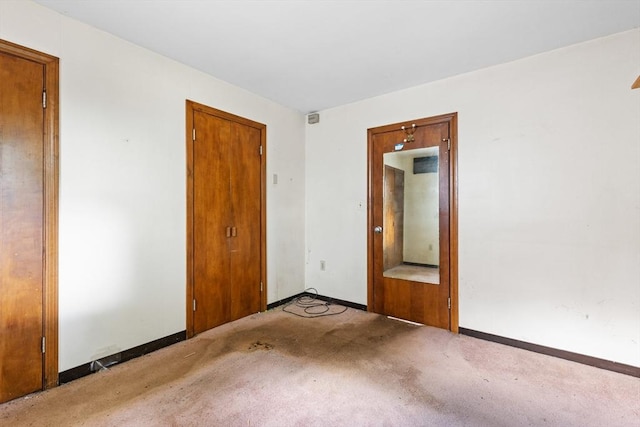 view of carpeted empty room