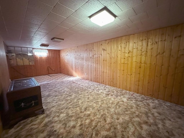 333 Clark Rd, Lowell, MA 01852 - finished below grade area featuring wood walls and carpet flooring