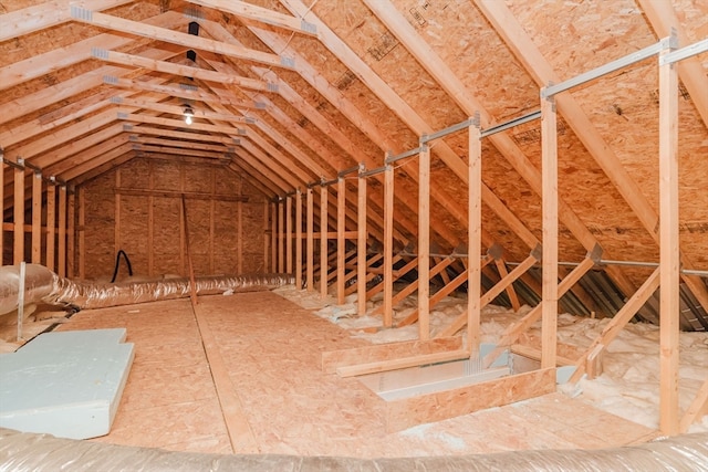 view of attic