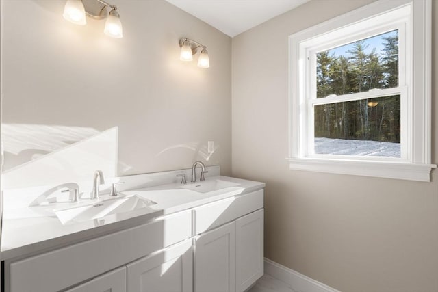 77 Minot Ave, Wareham, MA 02571 - washroom with a sink, plenty of natural light, and baseboards