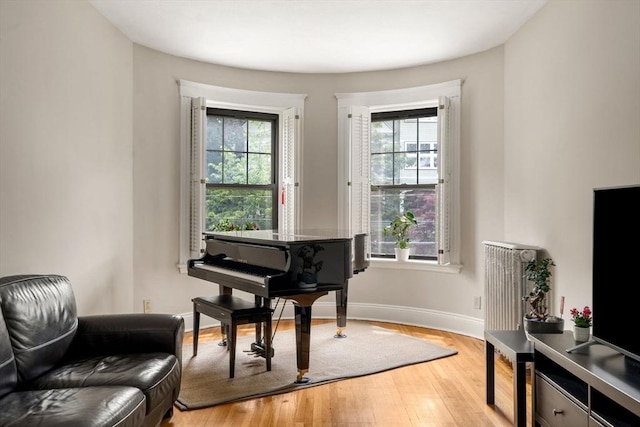 149 Winthrop Rd Unit 5, Brookline, MA 02445 - sitting room with plenty of natural light, light wood-style flooring, and baseboards