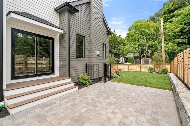 view of patio / terrace featuring a fenced backyard