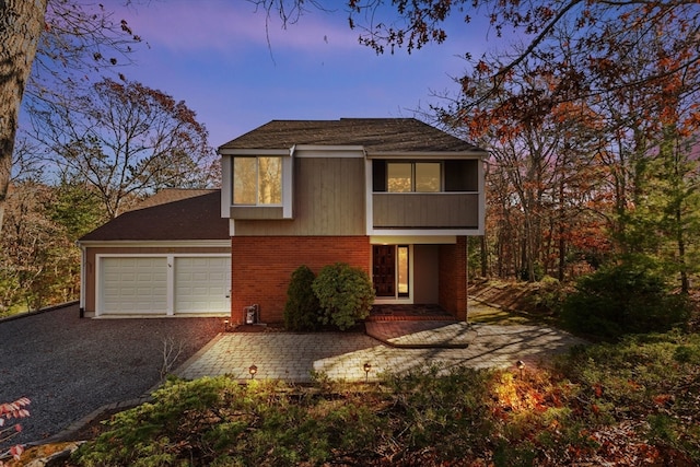 view of front of house featuring a garage