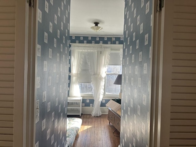 bathroom featuring hardwood / wood-style floors