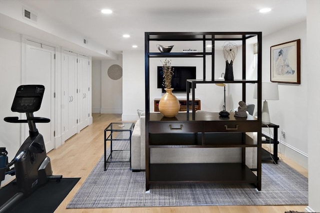 interior space featuring hardwood / wood-style flooring