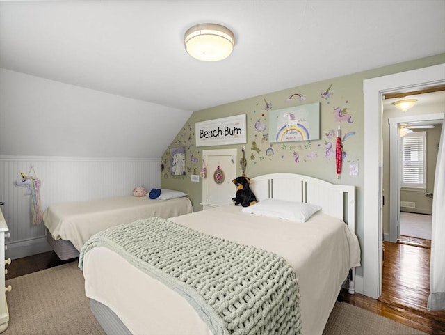 5 Adams St, Littleton, MA 01460 - bedroom with wood finished floors and vaulted ceiling