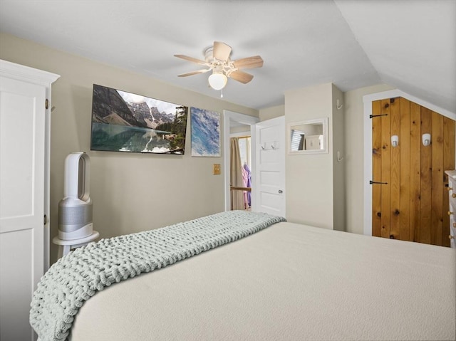 5 Adams St, Littleton, MA 01460 - bedroom featuring ceiling fan and vaulted ceiling