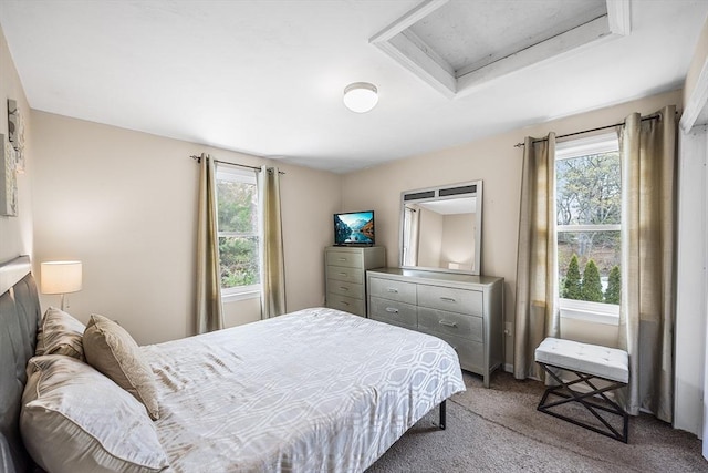 239 Upper County Rd, Dennis, MA 02660 - bedroom with attic access, carpet floors, and multiple windows