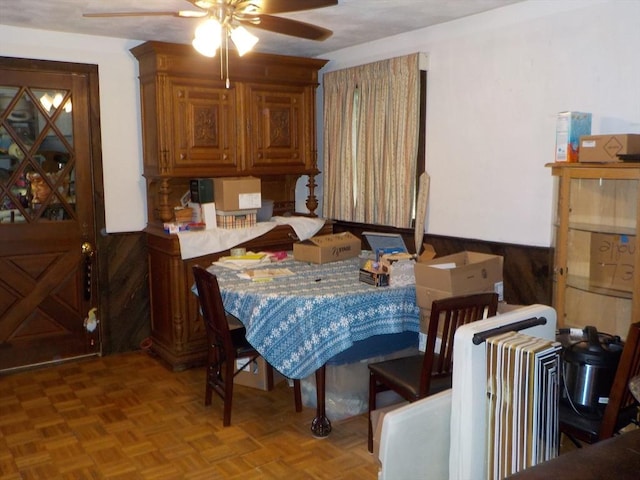 545 Douglas Rd, Northbridge, MA 01588 - dining area featuring a ceiling fan