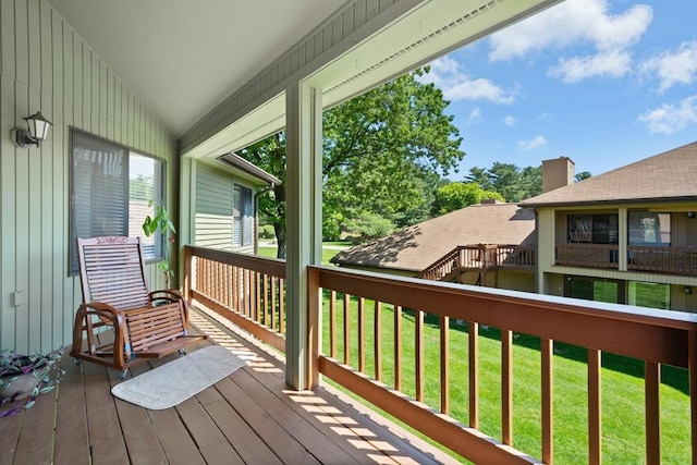 243 Trailside Way Unit 243, Ashland, MA 01721 - wooden terrace with a lawn