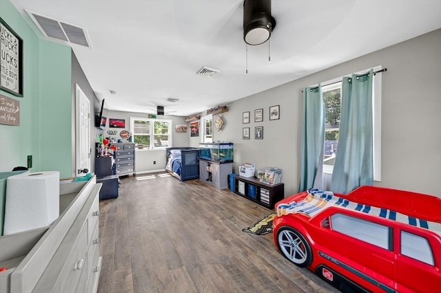 29 Edgemere Dr, Seekonk, MA 02771 - bedroom with hardwood / wood-style flooring and a ceiling fan