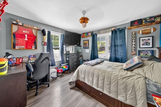 29 Edgemere Dr, Seekonk, MA 02771 - bedroom featuring wood finished floors, a desk, and ceiling fan
