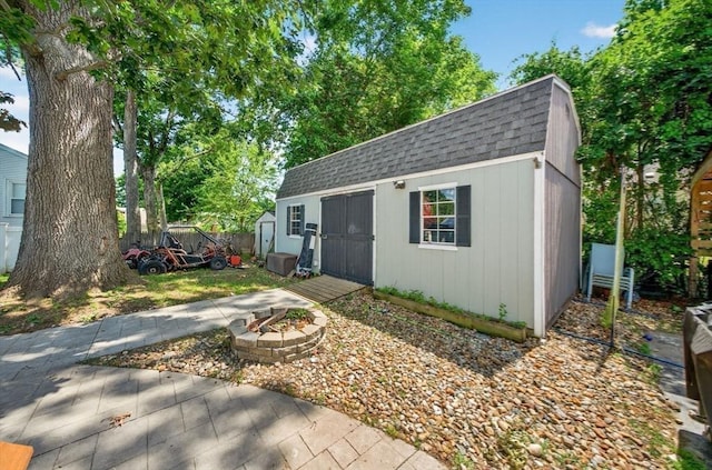 29 Edgemere Dr, Seekonk, MA 02771 - view of outdoor structure featuring an outdoor fire pit