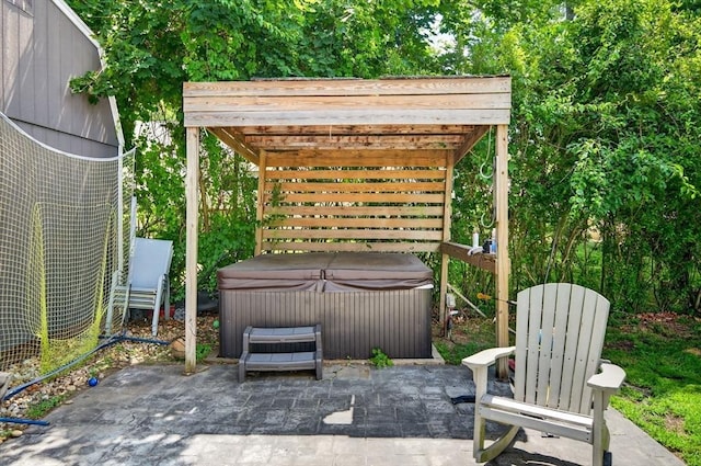 29 Edgemere Dr, Seekonk, MA 02771 - view of patio / terrace featuring a hot tub