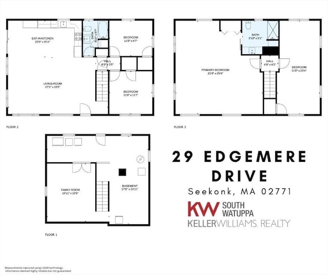 29 Edgemere Dr, Seekonk, MA 02771 - view of property floor plan