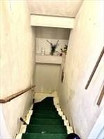 view of stairway