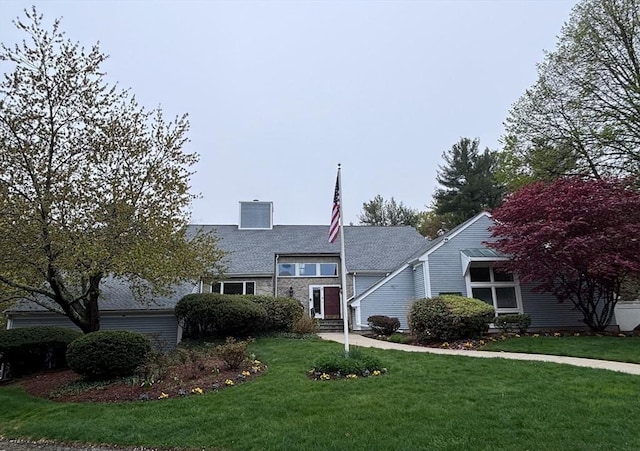 27 Fuller Pond Rd Unit 27, Middleton, MA 01949 - view of front facade with a front yard and a chimney