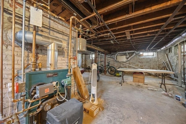 view of basement