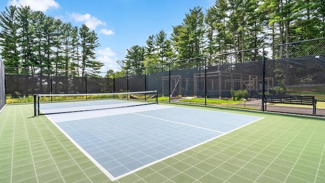 view of tennis court