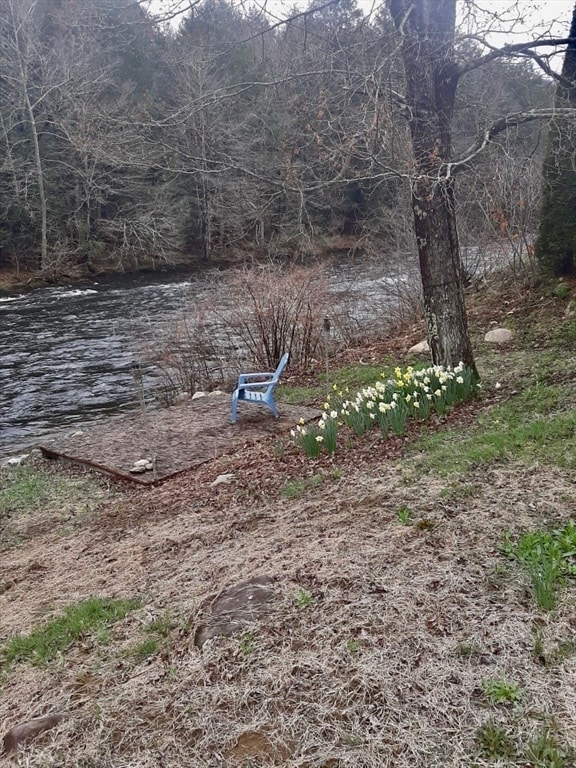 view of yard featuring a water view