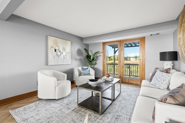 63 Seaside Rd, Scituate, MA 02066 - living room featuring baseboards