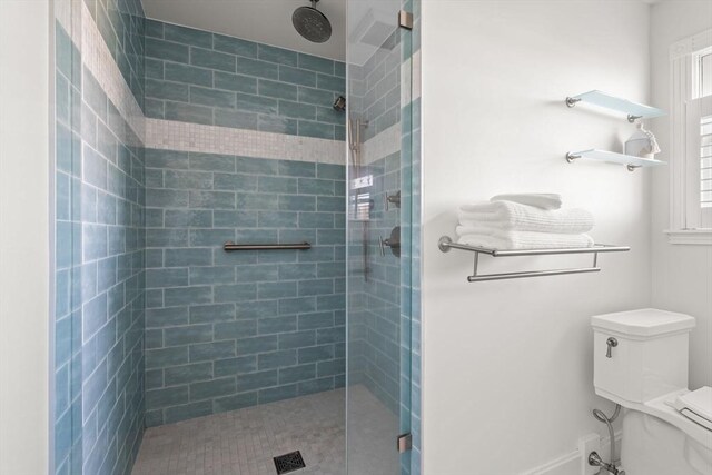 63 Seaside Rd, Scituate, MA 02066 - full bathroom with toilet and a stall shower
